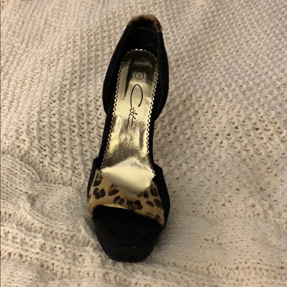 Leopard heels